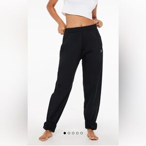 Savage X Fenty Essential Oversized Rolled Cuff Jogger in Black Large NWT
